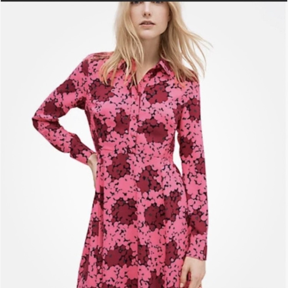 Kate Spade 4 Smocked Bubble Pink Floral Dress